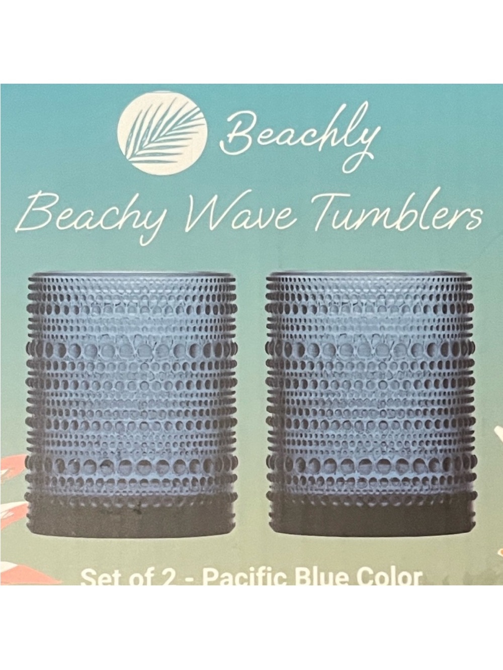 Pacific Blue Wave Tumblers - Set of 2 from Beachly